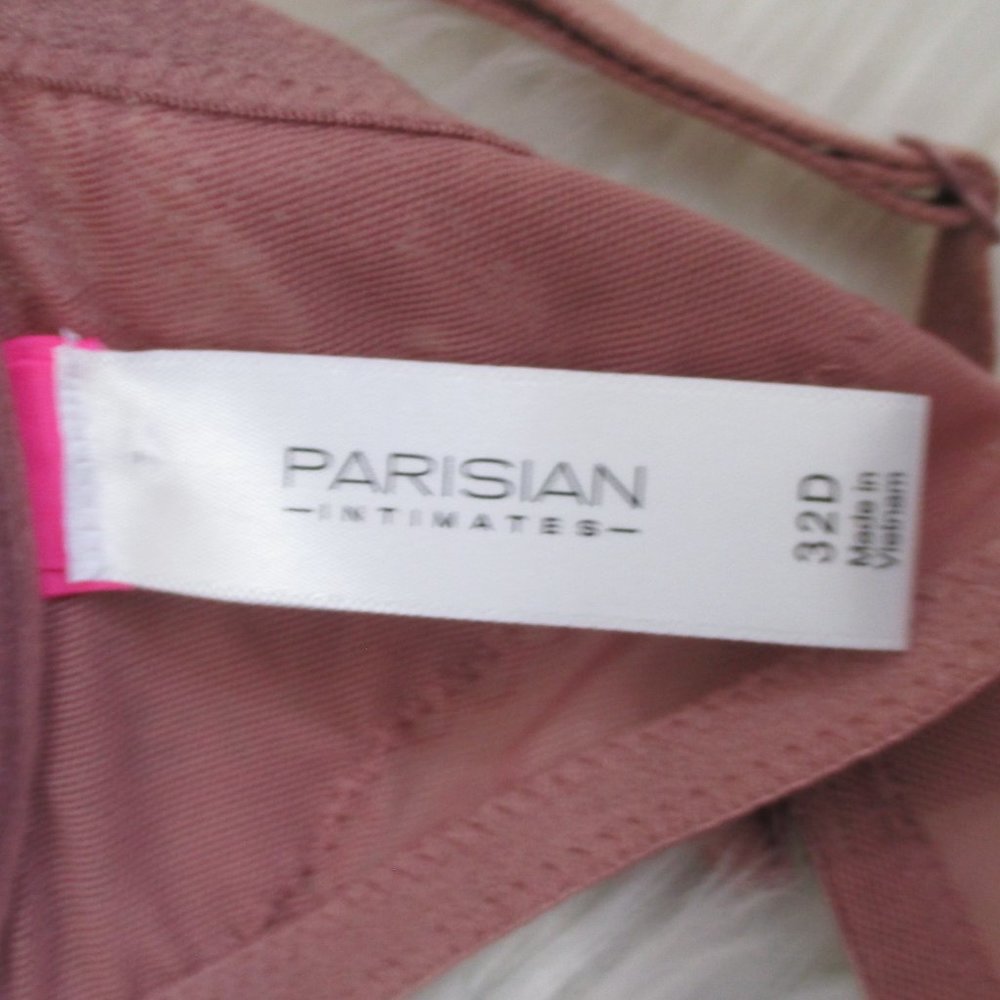 Parisian Intimates Underwire Plunge Lace Bra 32D - Picture 2 of 6